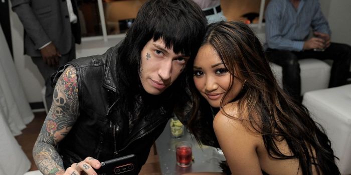 Brenda Song and Trace Cyrus