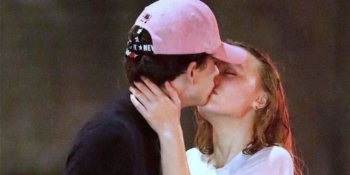 Lily-Rose Melody Depp and Timothée Chalamet