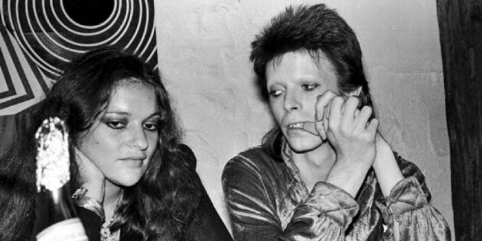 David Bowie and Dana Gillespie