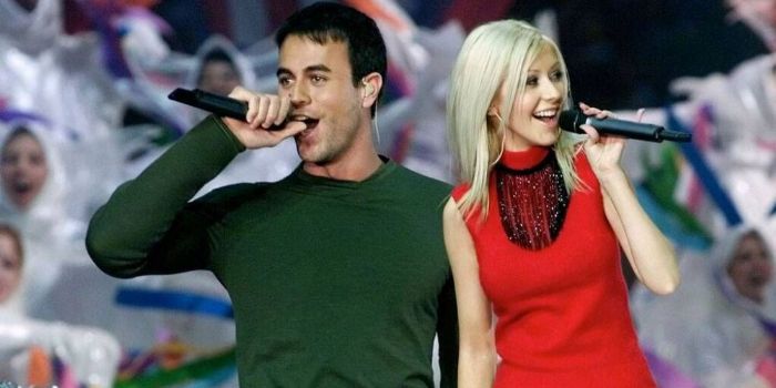 Christina Aguilera and Enrique Iglesias